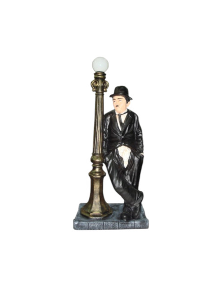 Charlie Chaplin przy latarni