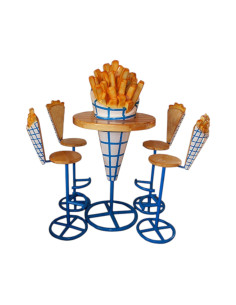 Frytki- zestaw krzeseł+stół