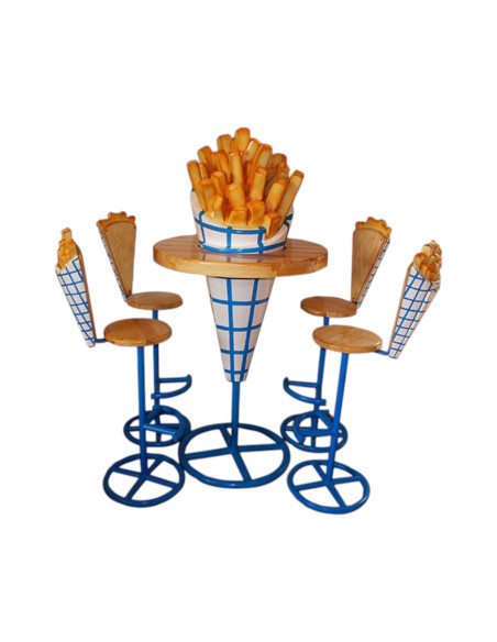 Frytki- zestaw krzeseł+stół