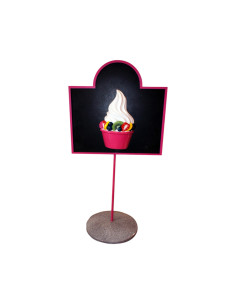 Jogurt-tablica na podstawie