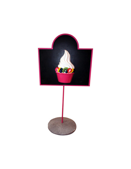 Jogurt-tablica na podstawie